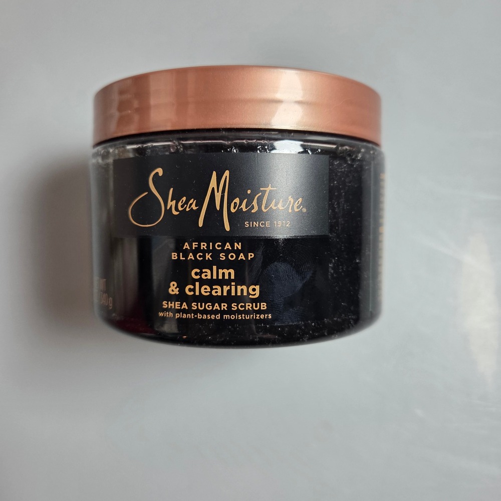 SheaMoisture African Black Soap Calm & Clearing Shea Sugar Scrub 12oz Body Scrub